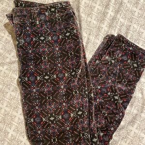 Free people cropped velour skinny pants